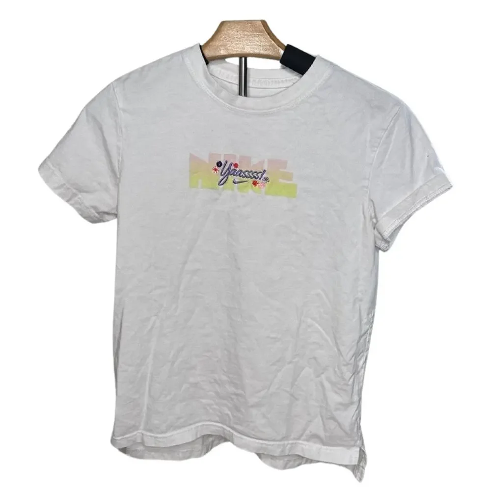 Nike The Nike Tee Pastel Ombre With Embroidered Yaassss! Graphic TShirt N46